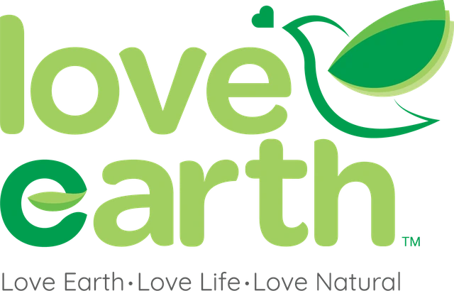 Love Earth logo — Love Earth, Love Life, Love Natural