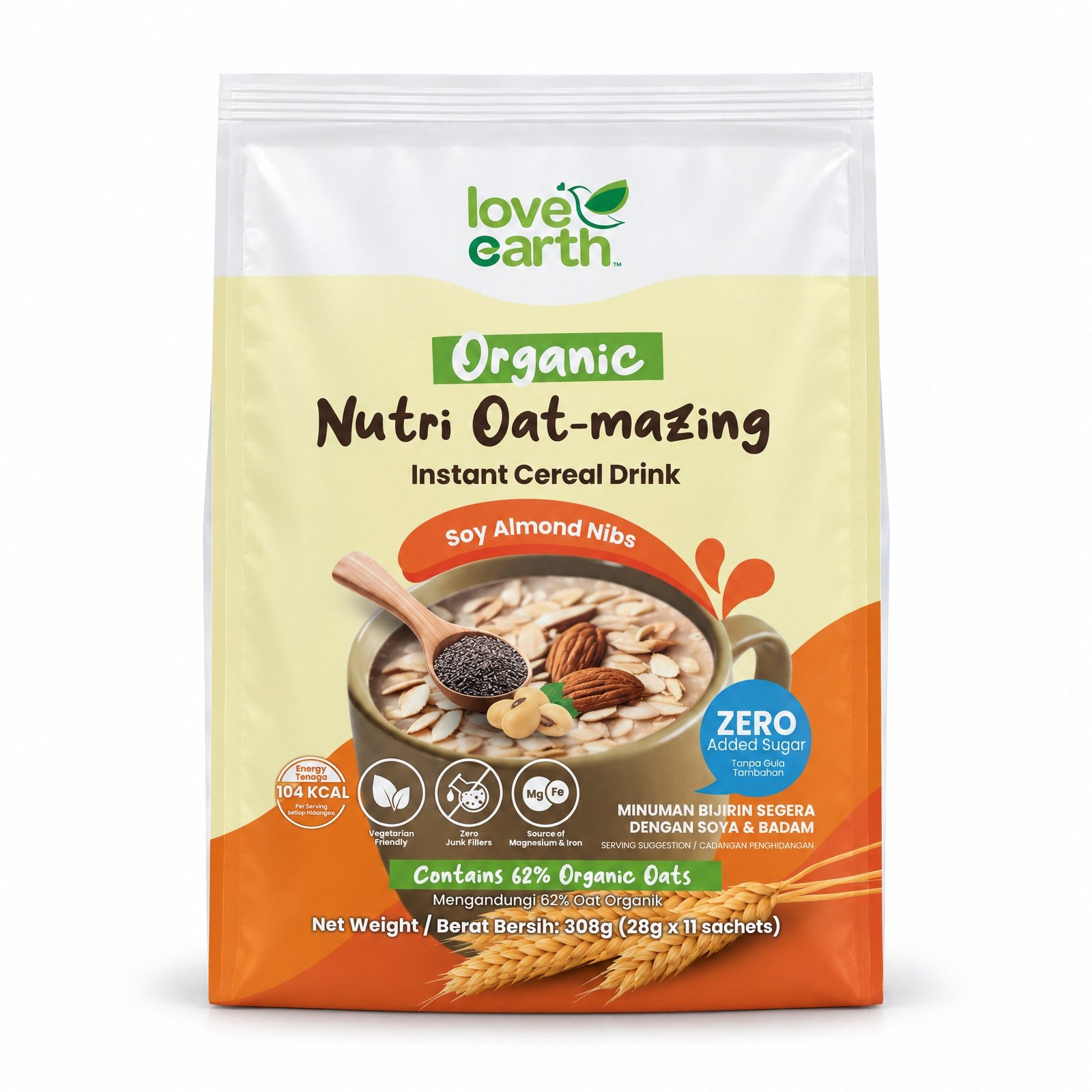 Soy Almond Nibs Zero Added Sugar pack